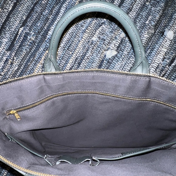 TRION JAPAN SLIM LEATHER BRIEFCASE GREEN - Picture 10 of 10